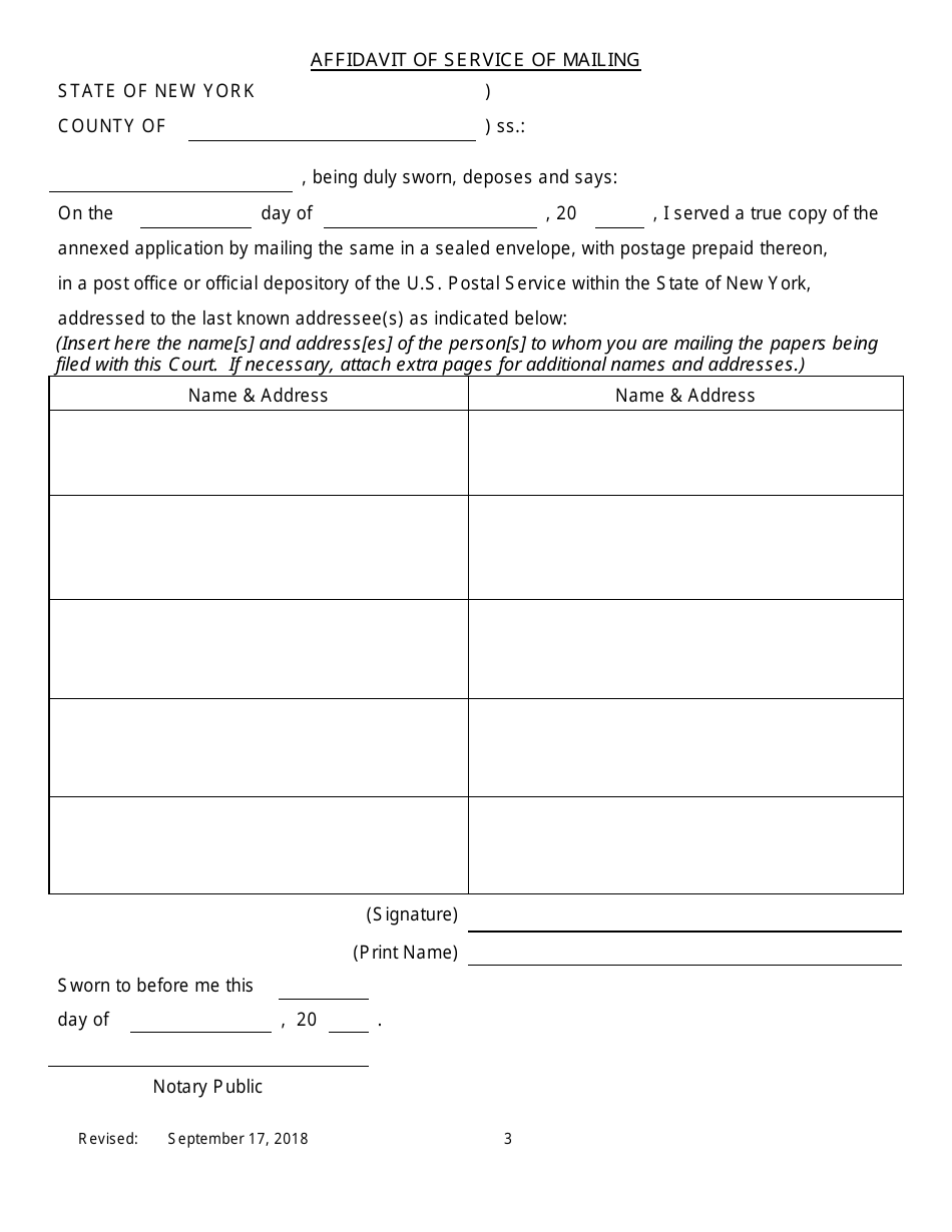 Notice of Application for Leave to Appeal Pursuant to Cpl 460.15 - New York, Page 3