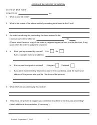 Notice of Motion for Permission to Proceed as Poor Person in Transferred Proceeding - New York, Page 3