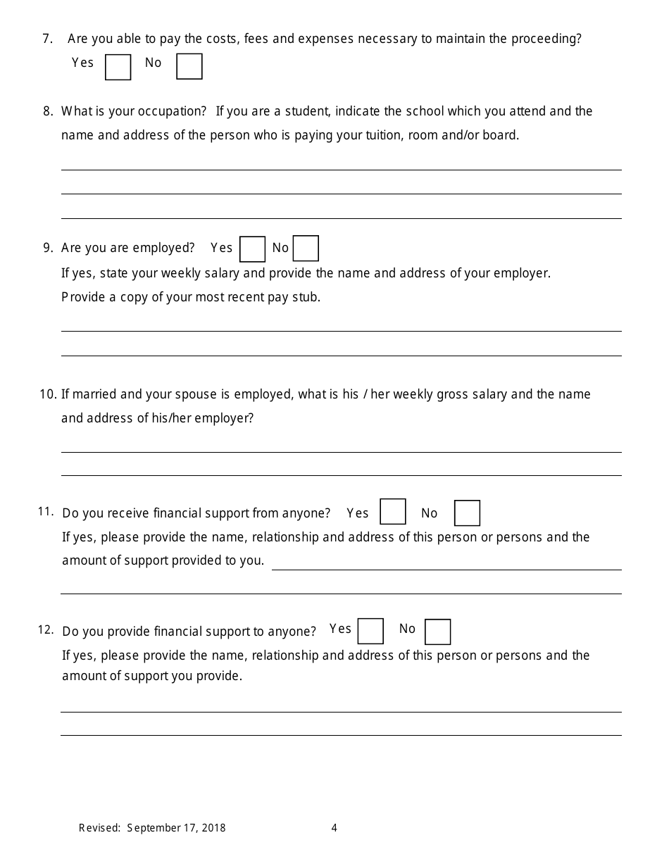 Notice of Motion for Permission to Proceed as Poor Person in Transferred Proceeding - New York, Page 4