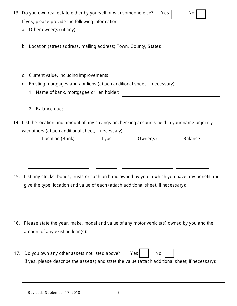 Notice of Motion for Permission to Proceed as Poor Person in Transferred Proceeding - New York, Page 5