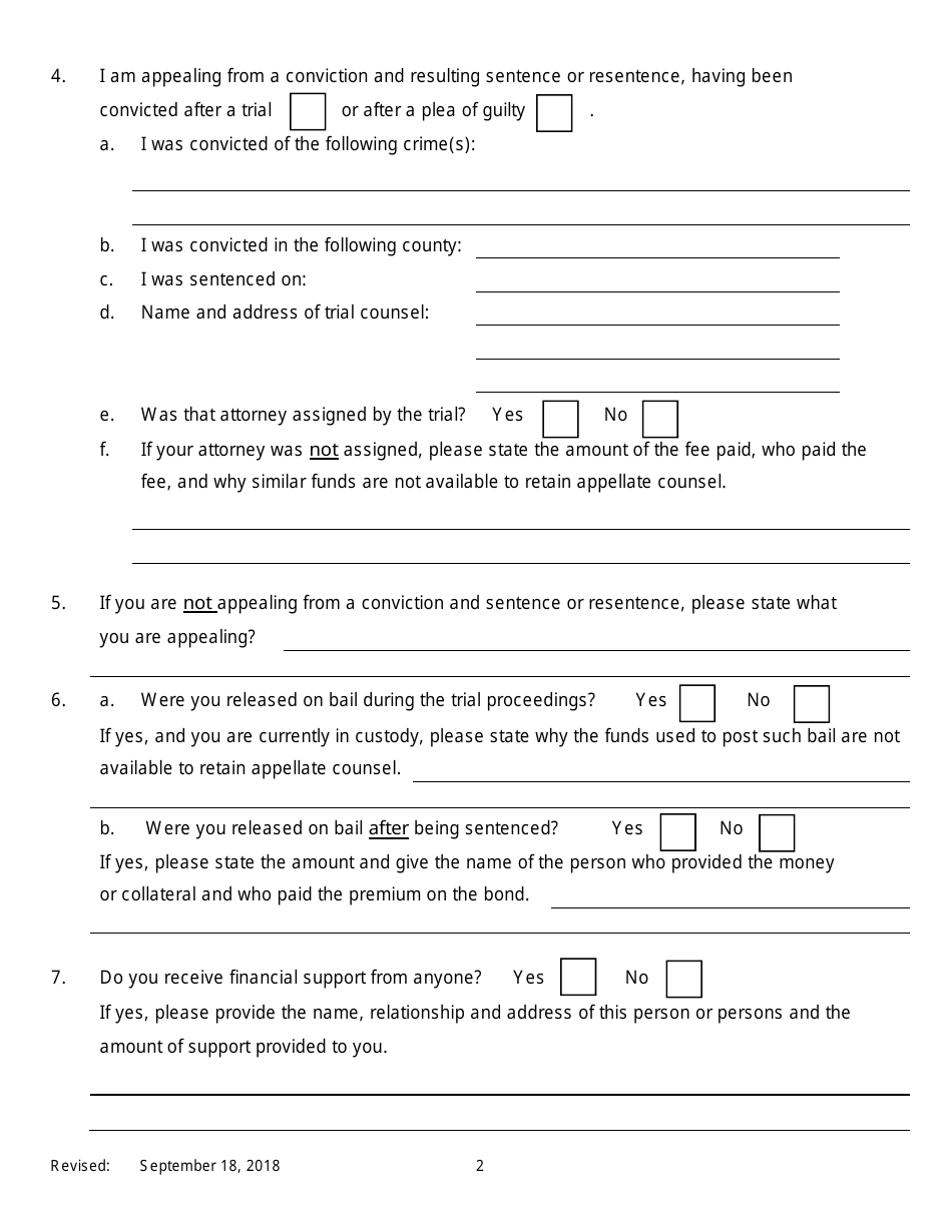 New York Application for Poor Person Status and Assignment of Counsel ...