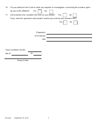Application for Poor Person Status and Assignment of Counsel - New York, Page 5