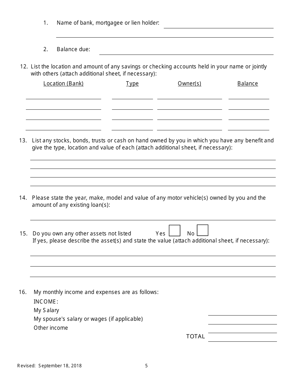 Notice of Motion for Permission to Proceed as Poor Person on Appeal and to Have the Appeal Heard on the Original Board File - New York, Page 5