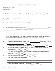 Notice of Motion by Appellant for Permission to Proceed as a Poor Person/ Assignment of Counsel on Appeal of an Order of Family Court - New York, Page 3