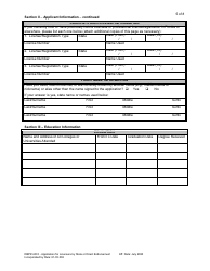 Form DBPR AR8 Application for Licensure by State or Direct Endorsement - Florida, Page 6