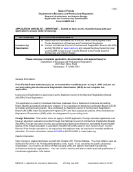 Form DBPR AR1 Application for Licensure by Exam - Florida, Page 2