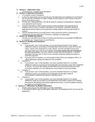 Form DBPR AR1 Application for Licensure by Exam - Florida, Page 3