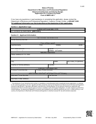 Form DBPR AR1 Application for Licensure by Exam - Florida, Page 4