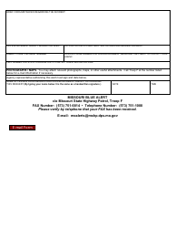 Form SHP-721D Missouri Blue Alert - Missouri, Page 3
