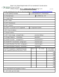 Spdes Permit - Wtc Authorization Request - New York, Page 2
