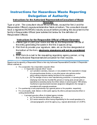 Hazardous Waste Reporting Delegation of Authority - New York, Page 2