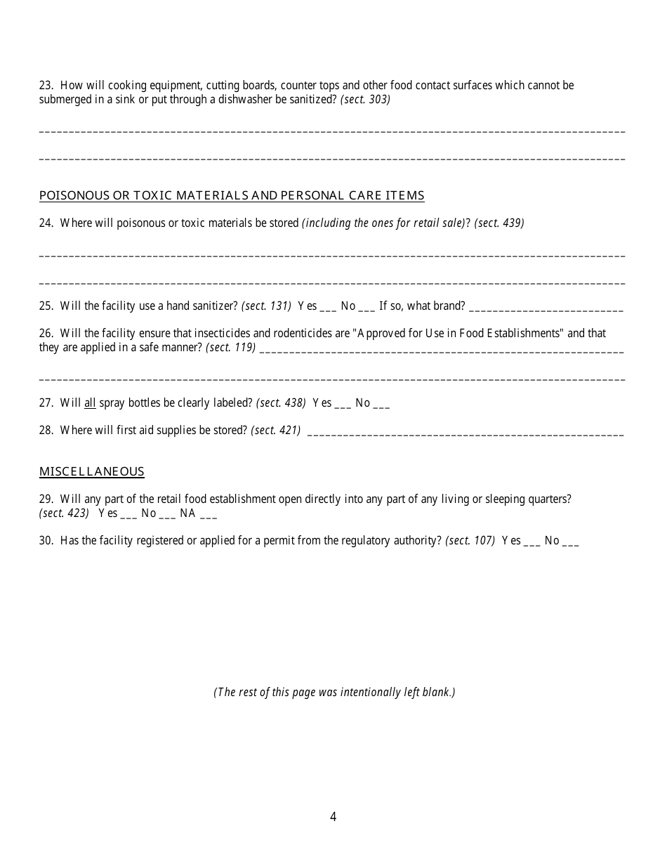 State Form 50004 Plan Review Questionnaire - Indiana, Page 4