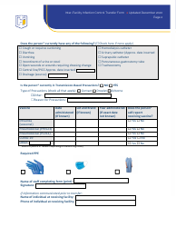 Inter-Facility Infection Control Transfer Form - Indiana, Page 3