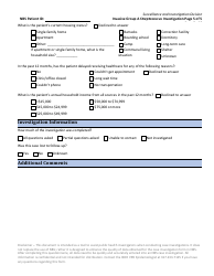 Streptococcus (Group a) Invasive Disease Investigation Form - Indiana, Page 5