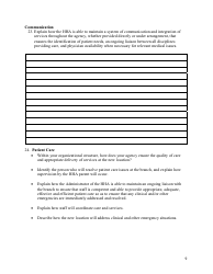 State Form 53209 Branch Questionnaire for a Home Health Agency - Indiana, Page 9