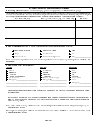 State Form 4008 Application for License to Operate a Home Health Agency - Indiana, Page 5