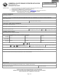 State Form 56275 Commercial on-Site Sewage System Pre-application - Indiana, Page 3
