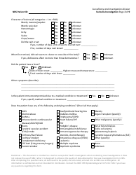 Varicella Investigation Form - Indiana, Page 2