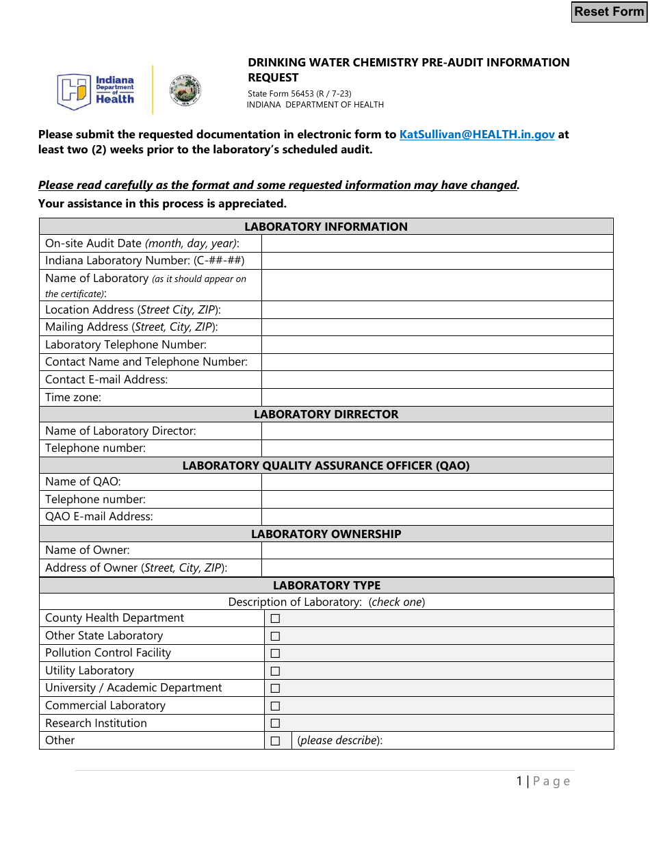 State Form 56453 - Fill Out, Sign Online and Download Fillable PDF ...