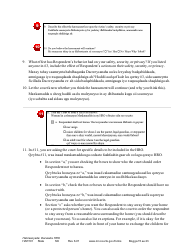 Form HAR101 Instructions - Asking for a Harassment Restraining Order (Hro) - Minnesota (English/Somali), Page 15