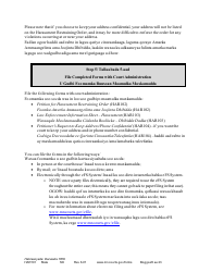 Form HAR101 Instructions - Asking for a Harassment Restraining Order (Hro) - Minnesota (English/Somali), Page 20