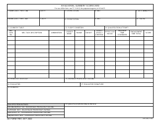 Document preview: DA Form 7907 Ah-64 Aerial Gunnery Scorecard