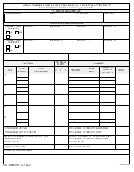 Document preview: DA Form 7910 Aerial Gunnery Tables VII-XII Training/Qualification Scoresheet