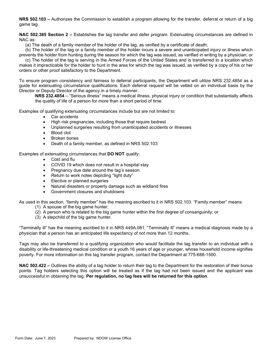 Client Return of Game Tag - Nevada, Page 3