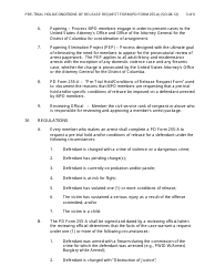 PD Form 255-A Pre-trial Hold/Conditions of Release Request Form - Washington, D.C., Page 3
