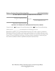 Document preview: Form CCG0143 Motion to Terminate Firearms Restraining Order - Cook County, Illinois