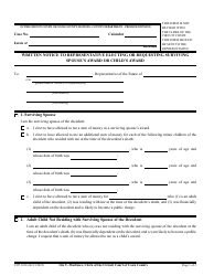 Document preview: Form CCP1010 Written Notice to Representative Electing or Requesting Surviving Spouse's Award or Child's Award - Cook County, Illinois