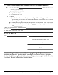 Form CCP1010 Written Notice to Representative Electing or Requesting Surviving Spouse&#039;s Award or Child&#039;s Award - Cook County, Illinois, Page 2