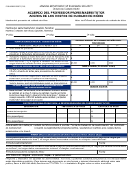 Document preview: Formulario CCA-0208A-S Acuerdo Del Proveedor/Padre/Madre/Tutor Acerca De Los Costos De Cuidado De Ninos - Arizona (Spanish)