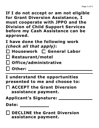 Form FAA-1410A-LP Grant Diversion Script and Applicant Agreement (Large Print) - Arizona, Page 3