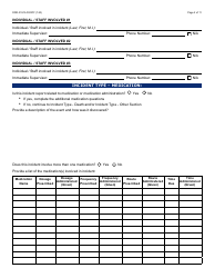 Form DDD-0191A Incident Report - Arizona, Page 2
