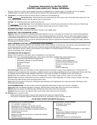 Form FAA-1097B Foster Care Age out Tribal Referral Form - Arizona, Page 3