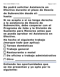 Formulario FAA-1410A-SLP Acuerdo De Solicitante Y Guion De Desvio De Subvencion (Letra Grande) - Arizona (Spanish), Page 3