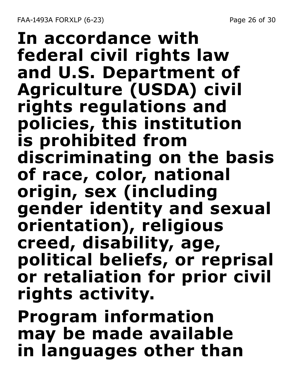 Form FAA-1493A-XLP Authorized Representative Request (Extra Large Print) - Arizona, Page 26