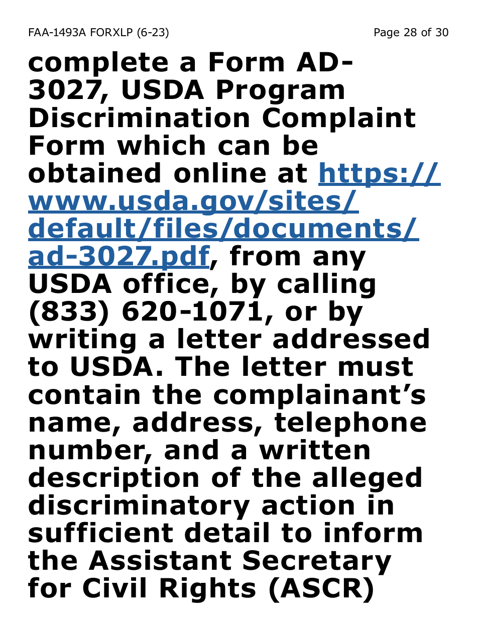 Form FAA-1493A-XLP Authorized Representative Request (Extra Large Print) - Arizona, Page 28