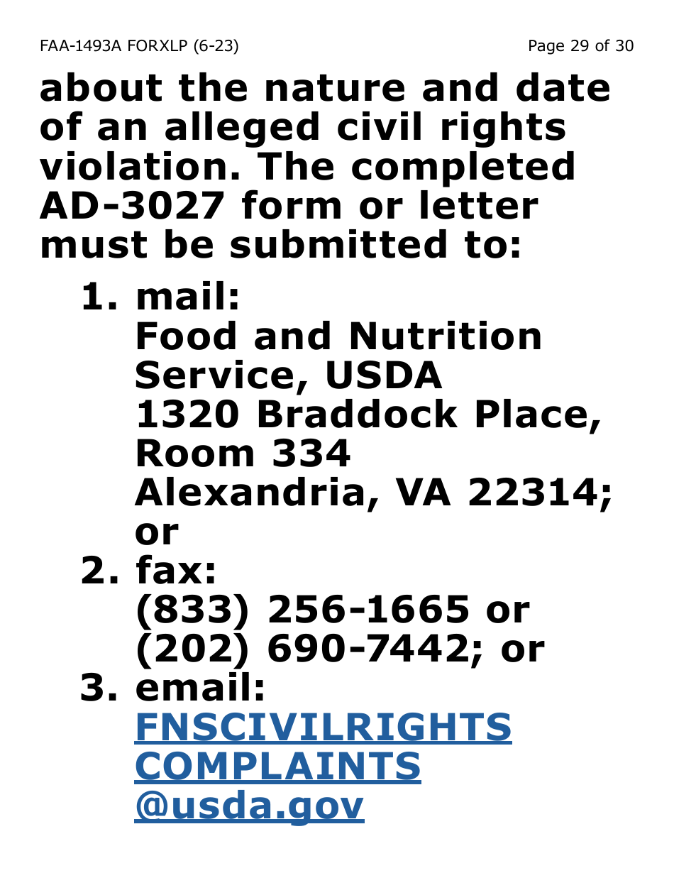 Form FAA-1493A-XLP Authorized Representative Request (Extra Large Print) - Arizona, Page 29