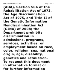 Form FAA-1440A-XLP Cash Assistance Benefit Limit Extension Request (Extra Large Print) - Arizona, Page 10