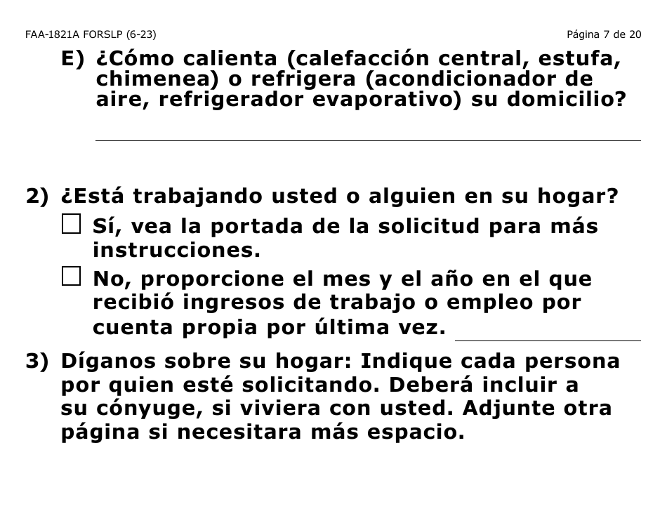 Form FAA-1821A-SLP Solicitud De Asistencia Nutricional Proyecto De Solicitud Simplificada Para Personas De Tercera Edad (Esap Por Sus Siglas En Ingles) (Letra Grande) - Arizona, Page 10