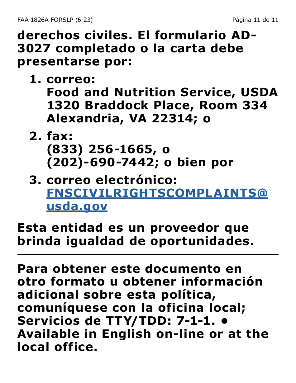 Form FAA-1821A-SLP Solicitud De Asistencia Nutricional Proyecto De Solicitud Simplificada Para Personas De Tercera Edad (Esap Por Sus Siglas En Ingles) (Letra Grande) - Arizona, Page 34