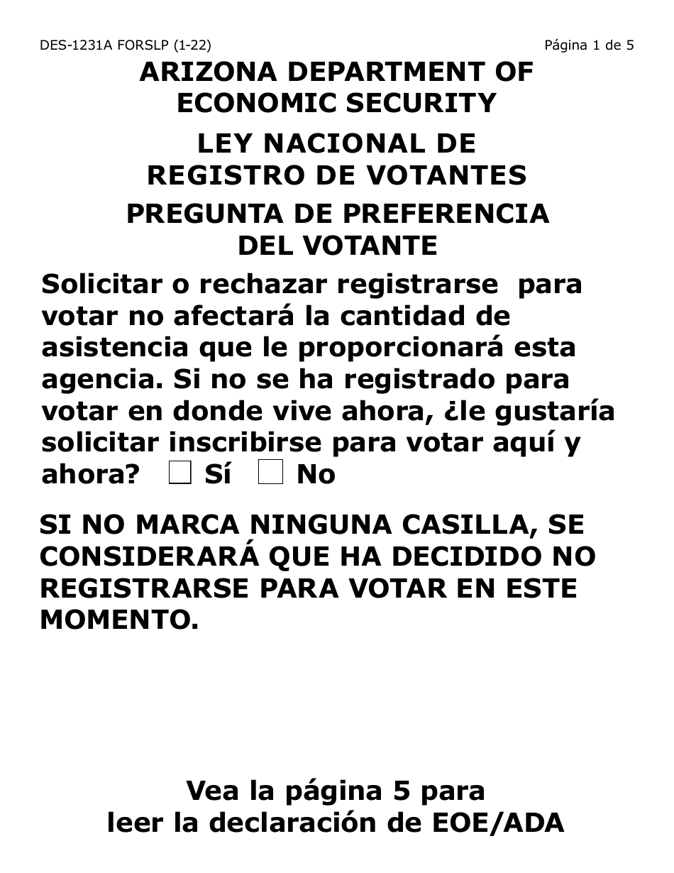 Form FAA-1821A-SLP Solicitud De Asistencia Nutricional Proyecto De Solicitud Simplificada Para Personas De Tercera Edad (Esap Por Sus Siglas En Ingles) (Letra Grande) - Arizona, Page 35