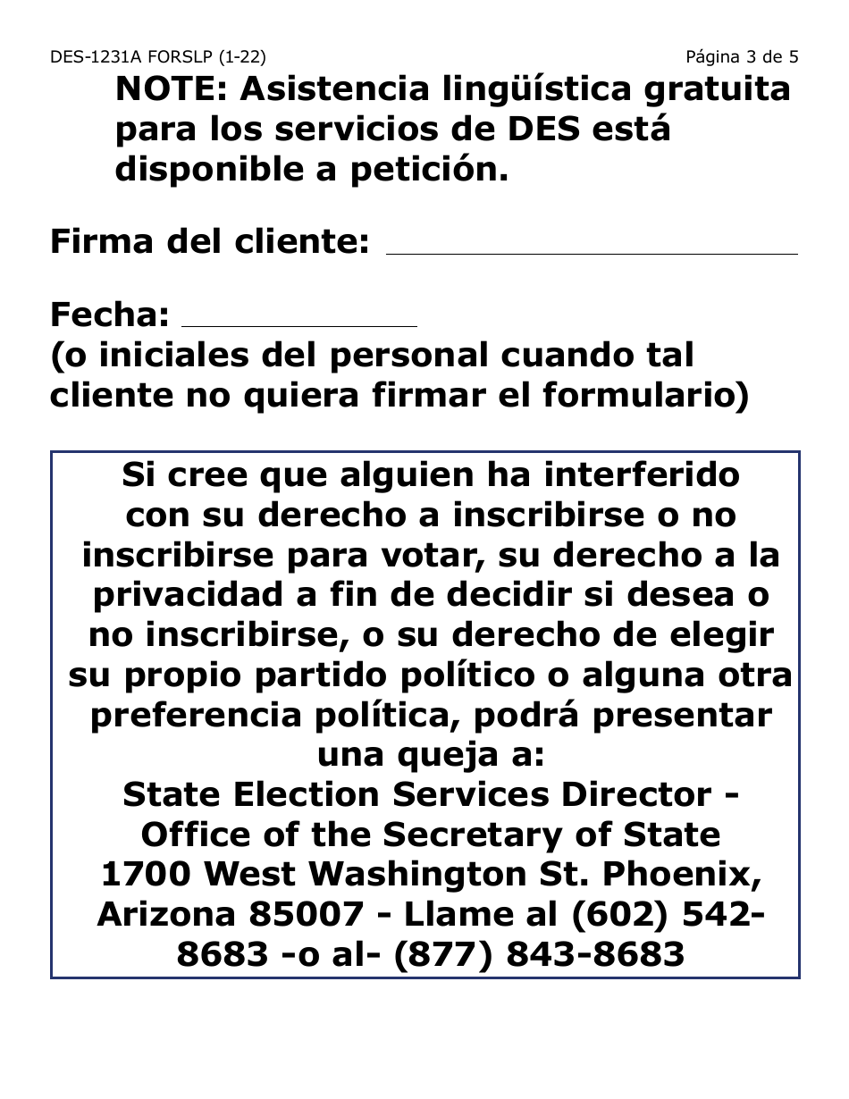 Form FAA-1821A-SLP Solicitud De Asistencia Nutricional Proyecto De Solicitud Simplificada Para Personas De Tercera Edad (Esap Por Sus Siglas En Ingles) (Letra Grande) - Arizona, Page 37