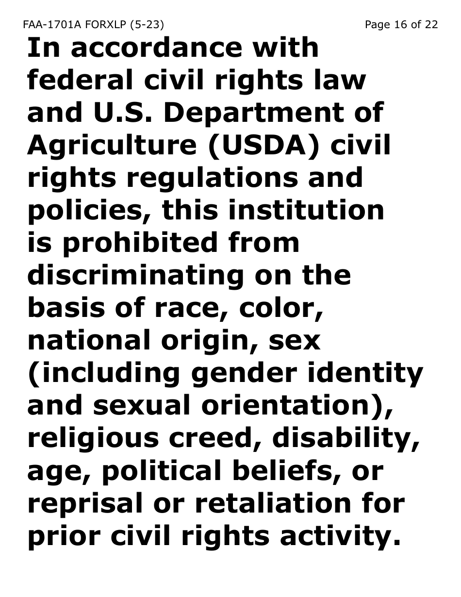 Form FAA-1701A-XLP Verification of Terminated Employment (Extra Large Print) - Arizona, Page 16