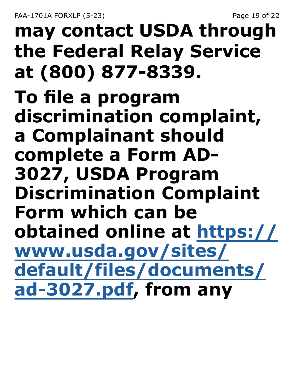 Form FAA-1701A-XLP Verification of Terminated Employment (Extra Large Print) - Arizona, Page 19