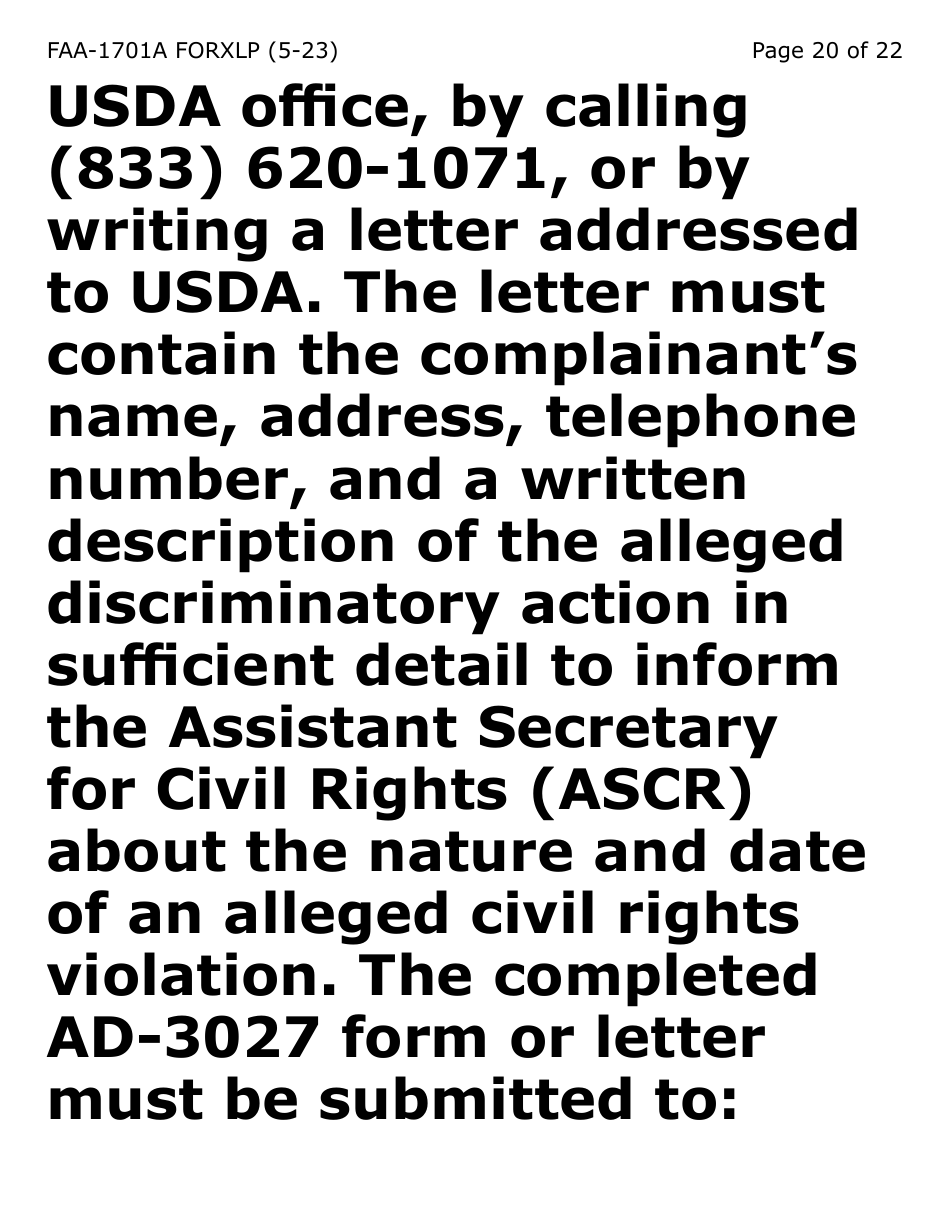 Form FAA-1701A-XLP Verification of Terminated Employment (Extra Large Print) - Arizona, Page 20