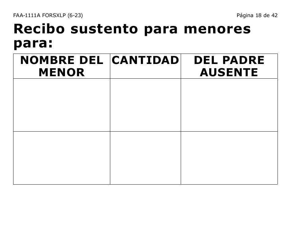 Formulario FAA-1111A-SXLP Formulario Para Verificar La Declaracion Del Participante (Letra Extra Grande) - Arizona (Spanish), Page 18