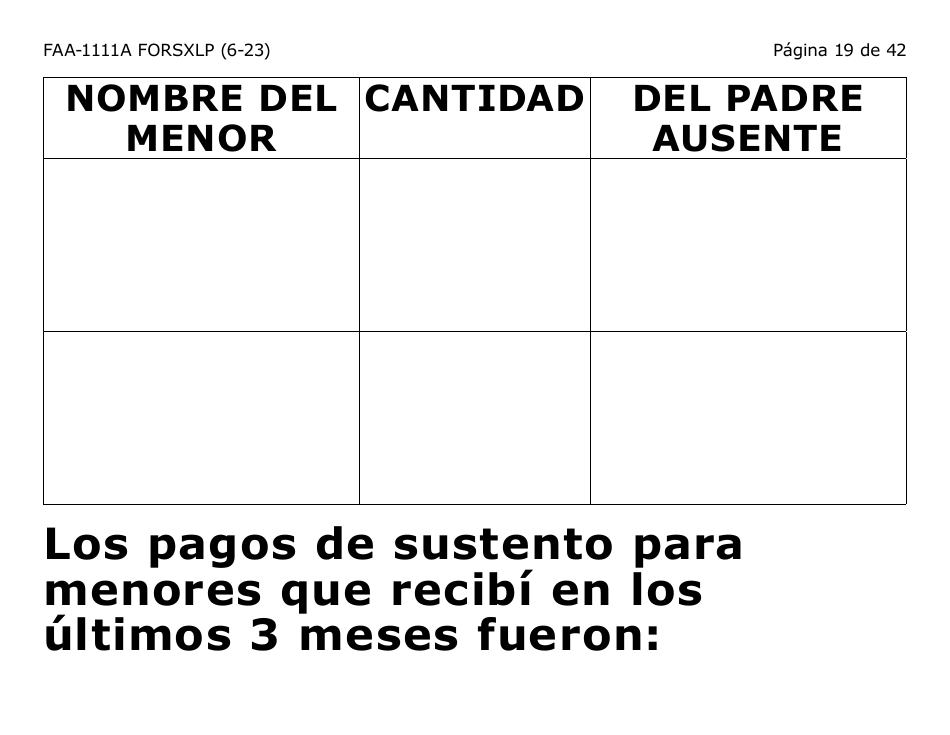 Formulario FAA-1111A-SXLP Formulario Para Verificar La Declaracion Del Participante (Letra Extra Grande) - Arizona (Spanish), Page 19